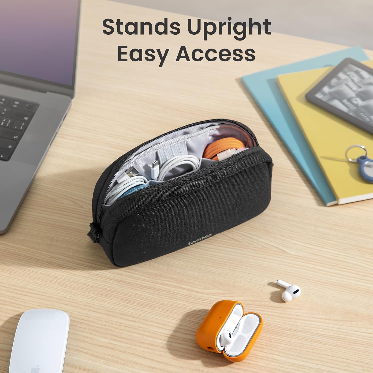 Tech Accessories Organizer Pouch - Electronics Organizer Travel Case Water Resistant