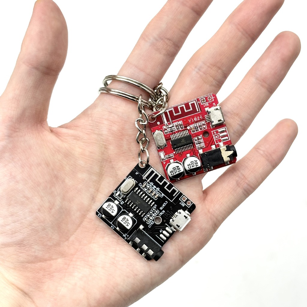 Tech Accessories Key - Retro Tech Aesthetic PCB and Metal
