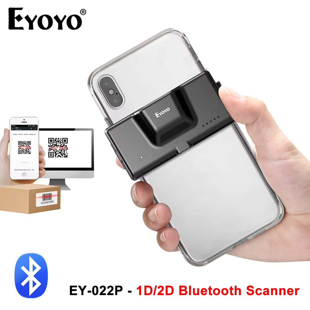 Document Scanner Portable - Eyoyo EY-022P Adjustable Back Clip-on 2D