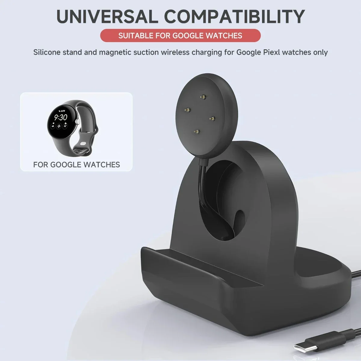 Soft Silicone Charger Cradle D - Wireless Charger 3 In 1 ulasan dan harga
