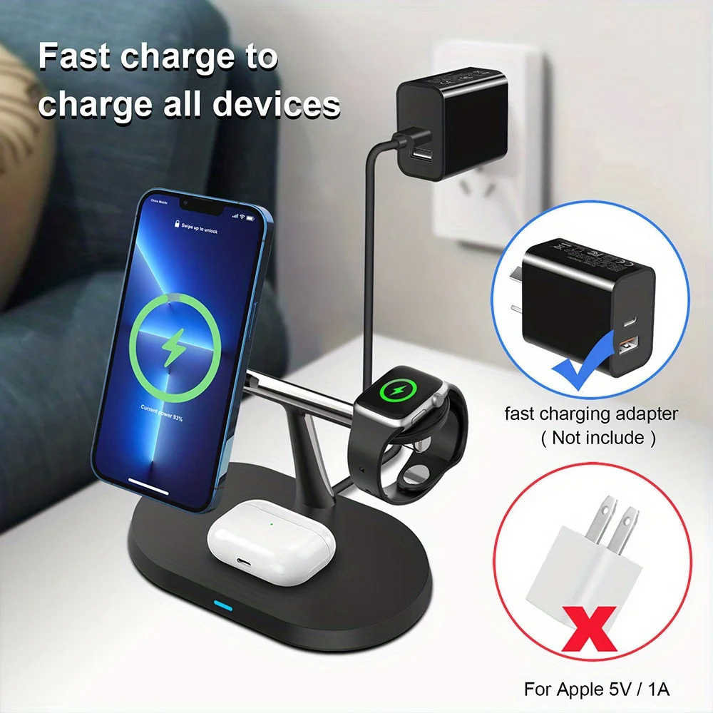 3 in 1 Magnetic Wireless Charg - Wireless Charger 3 In 1 ulasan dan harga