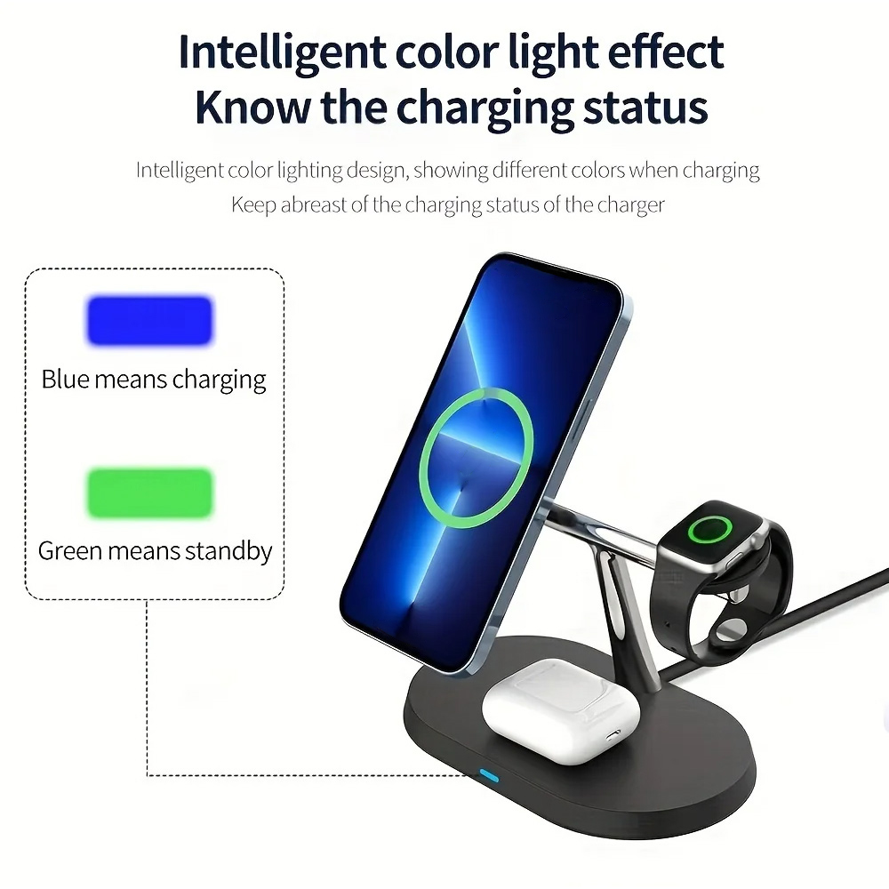3 in 1 Magnetic Wireless Charg - Wireless Charger 3 In 1 ulasan dan harga