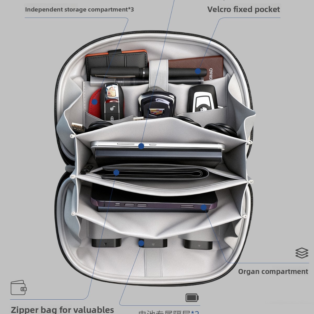Tech Accessories Pouch Waterpr - Tech Accessories Organizer Pouch ulasan dan harga