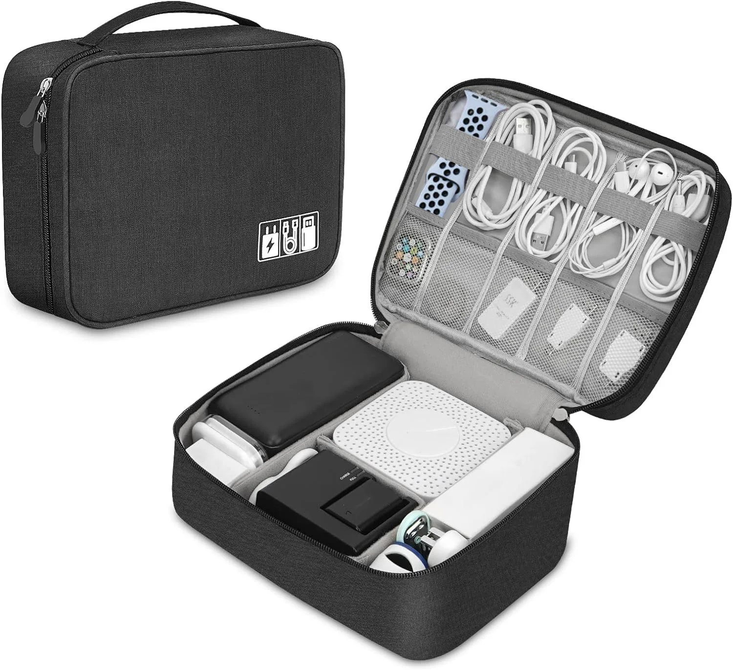 Portable Tech Organizer Case f - Tech Accessories Organizer Pouch ulasan dan harga