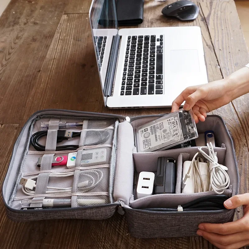 Portable Tech Organizer Case f - Tech Accessories Organizer Pouch ulasan dan harga