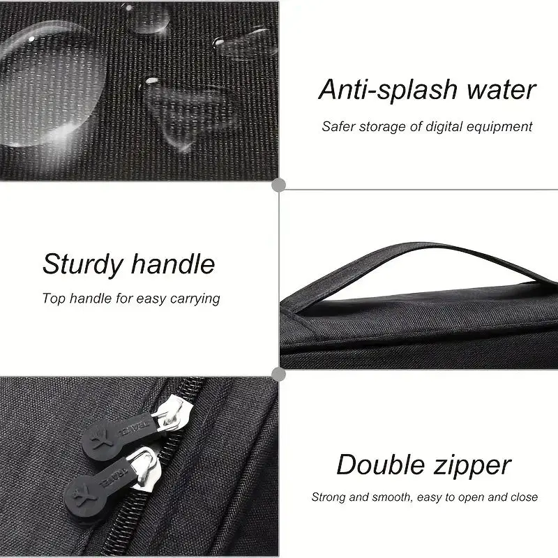 Portable Tech Organizer Case f - Tech Accessories Organizer Pouch ulasan dan harga