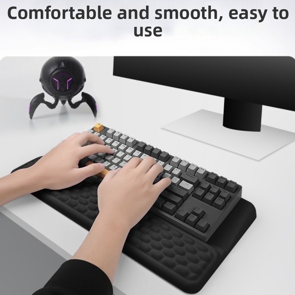 Easy Typing Non-Slip Ergonomic - Keyboard Wrist Pad Leather ulasan dan harga