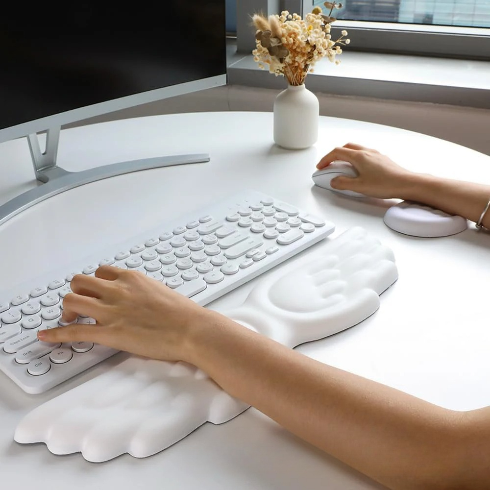 Mousepad Ergonomic Angel Keybo - Keyboard Wrist Pad Leather ulasan dan harga