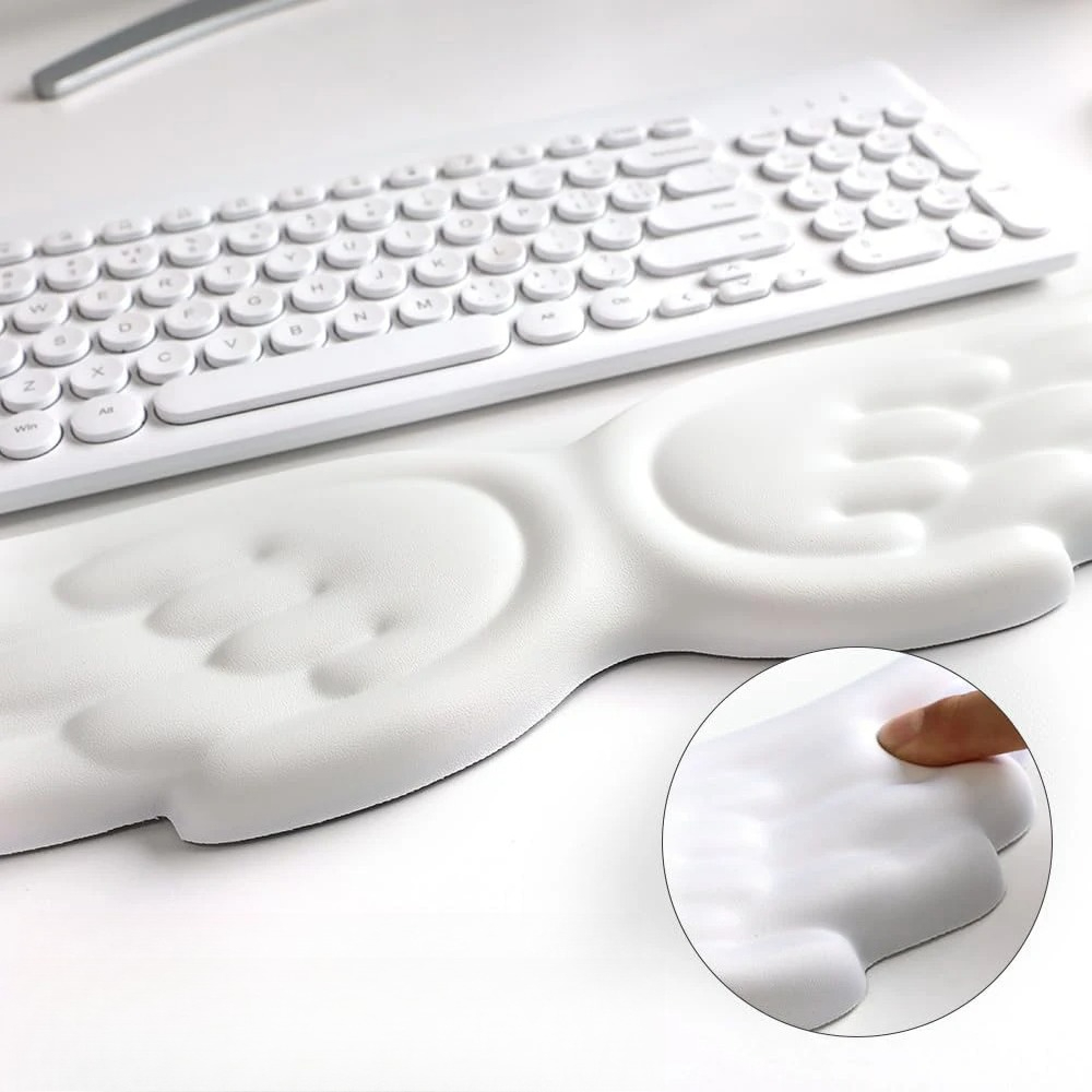 Mousepad Ergonomic Angel Keybo - Keyboard Wrist Pad Leather ulasan dan harga