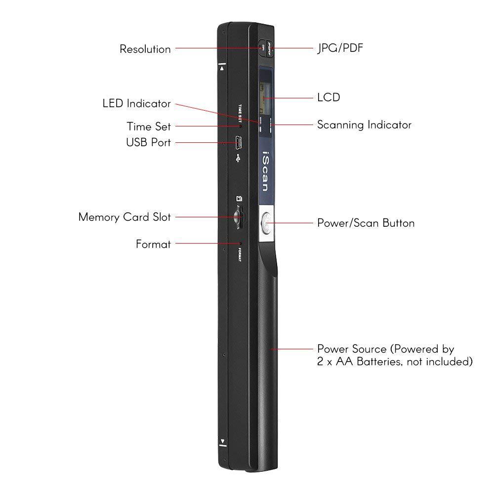 iScan Handheld Scanner A4 Docu - Document Scanner Portable ulasan dan harga