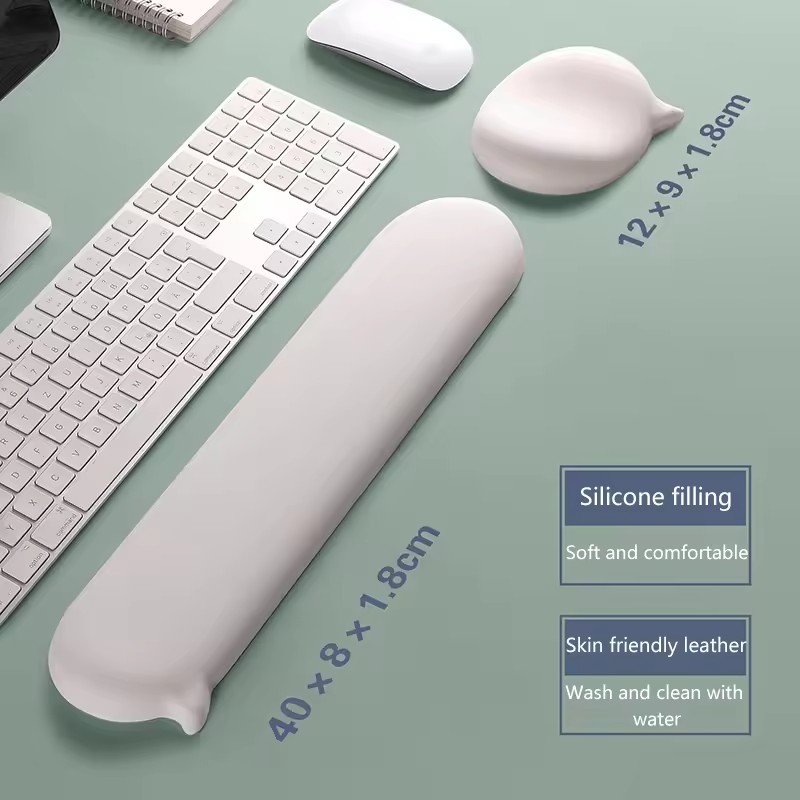 Mousepad Silicone Wrist Rest S - Keyboard Wrist Pad Leather ulasan dan harga