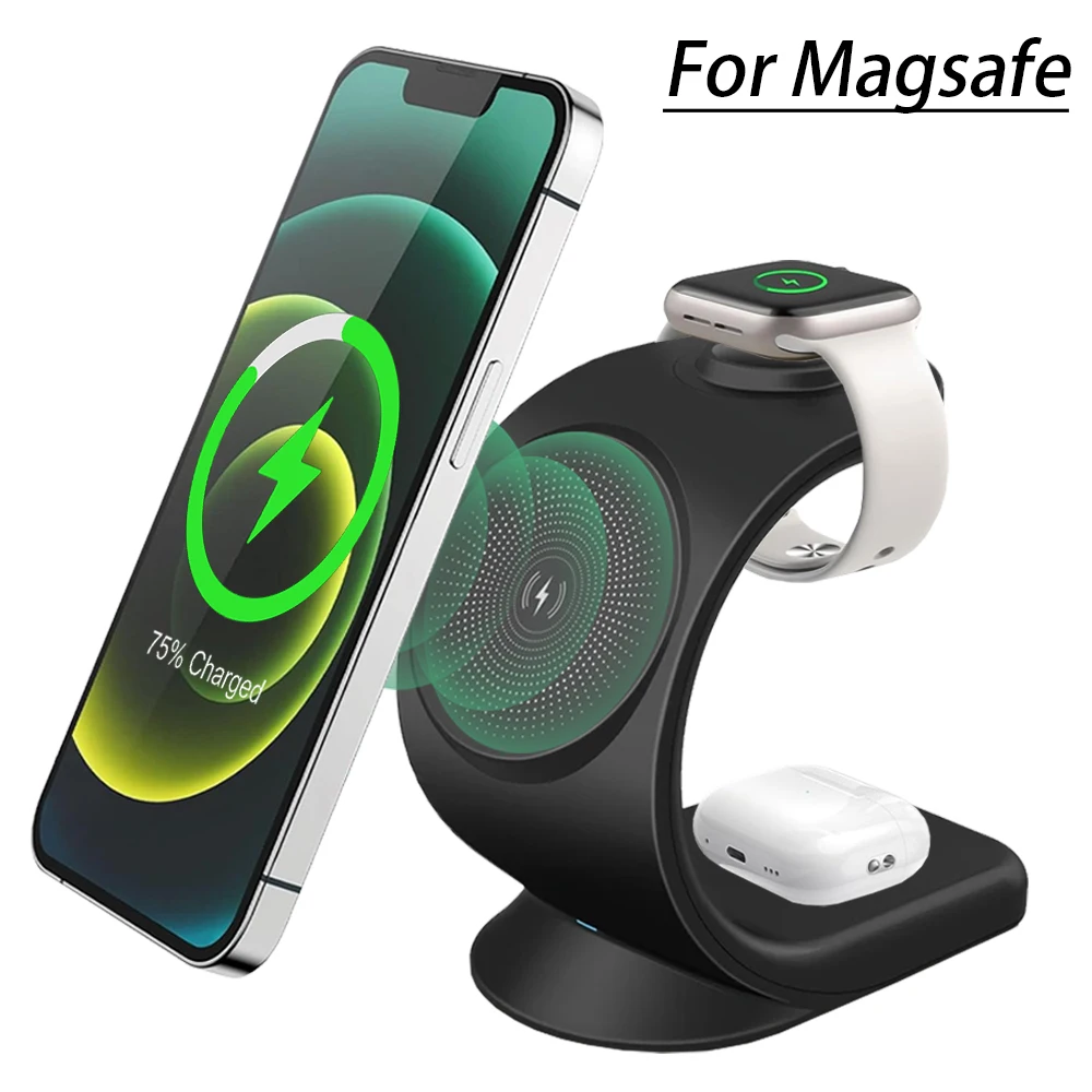 Magnetic Wireless Charger 3 in - Wireless Charger 3 In 1 ulasan dan harga