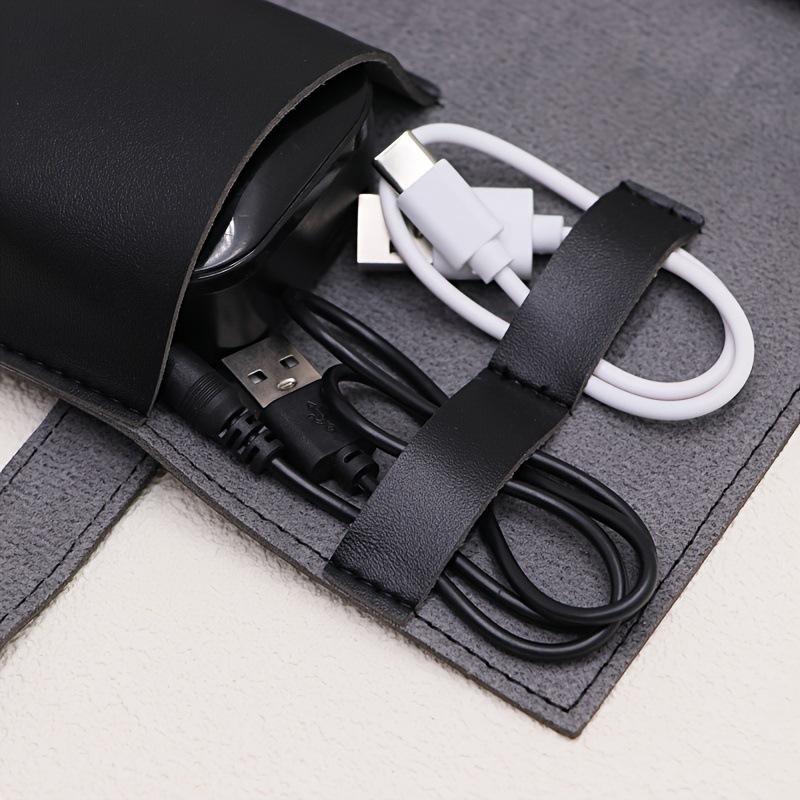 1PC PU Leather Multi-Compartme - Tech Accessories Organizer Pouch ulasan dan harga