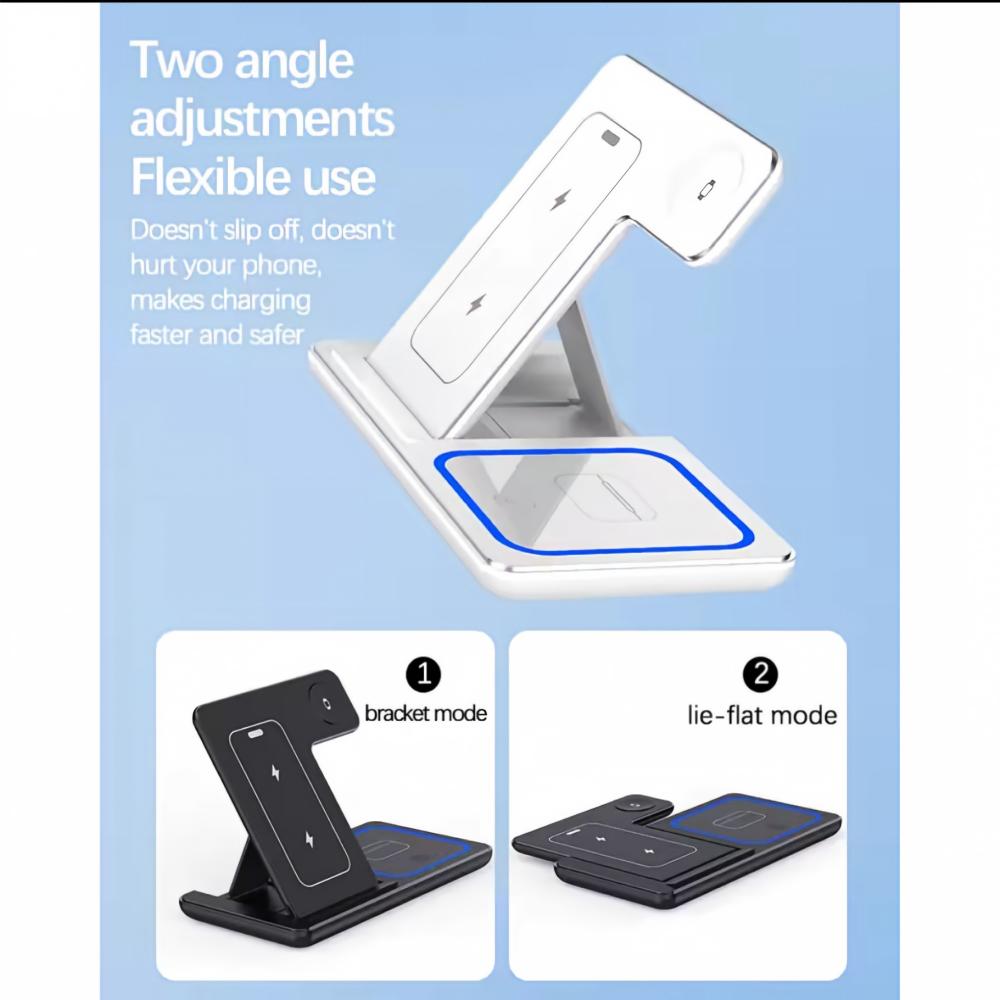 Wireless Charger Holder Stand  - Wireless Charger 3 In 1 ulasan dan harga