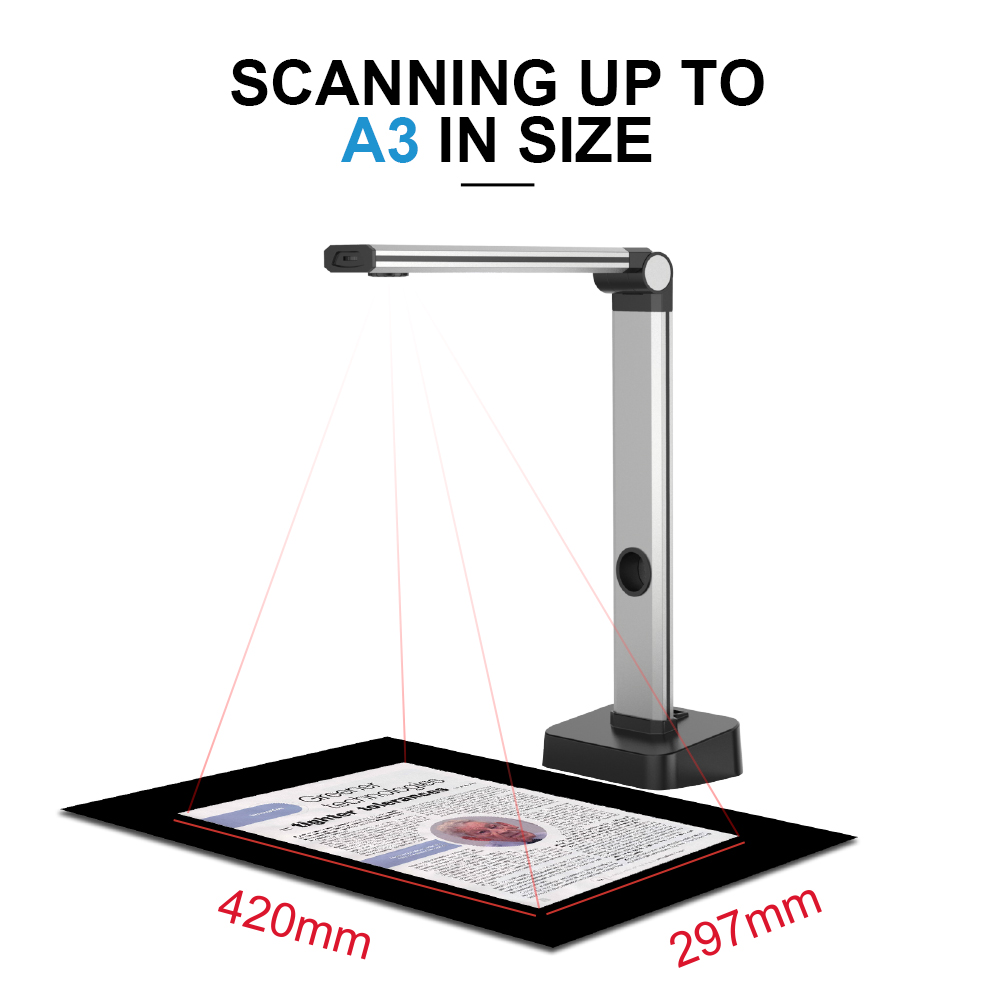 JOYUSING  L14 14MP HD Book & D - Document Scanner Portable ulasan dan harga