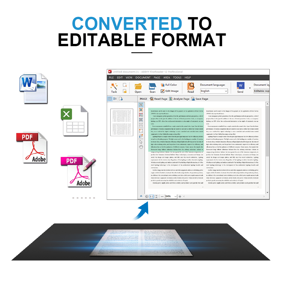 JOYUSING  L14 14MP HD Book & D - Document Scanner Portable ulasan dan harga