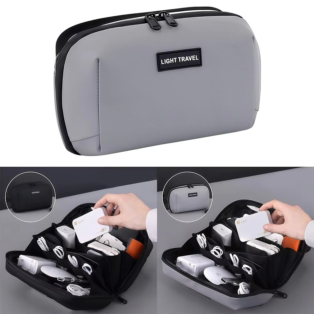 Portable Data Cable Storage Ba - Tech Accessories Organizer Pouch ulasan dan harga