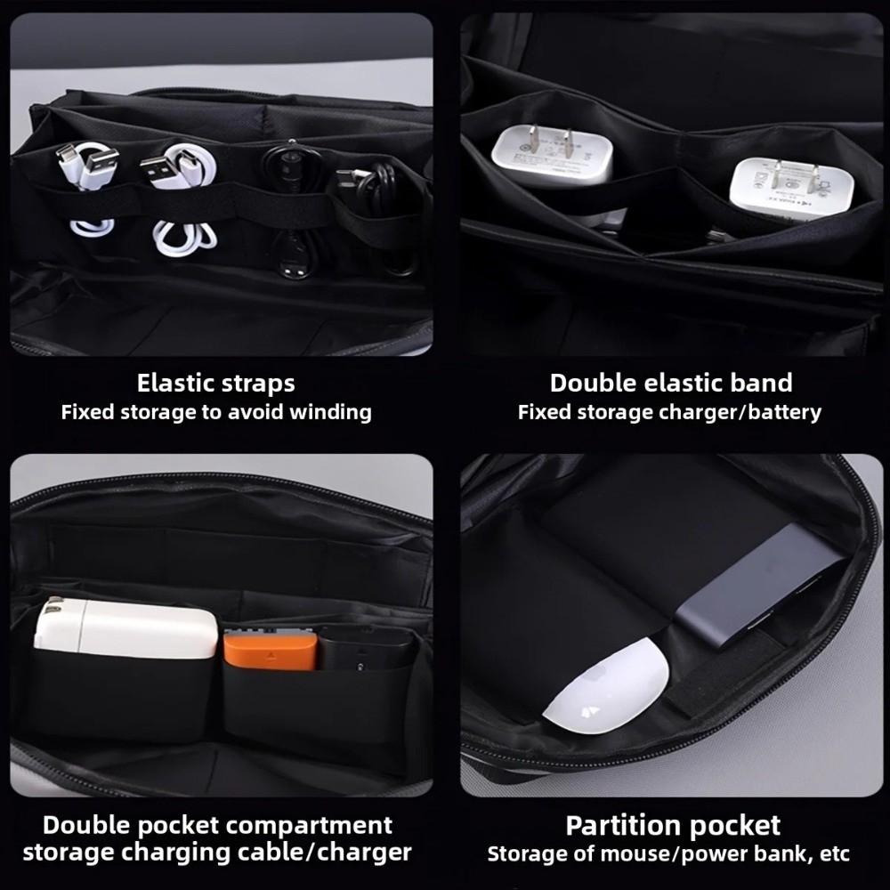 Portable Data Cable Storage Ba - Tech Accessories Organizer Pouch ulasan dan harga