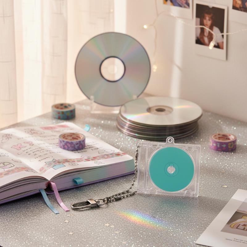 CD Disc Case Key Chain - Perip - Tech Accessories Key ulasan dan harga