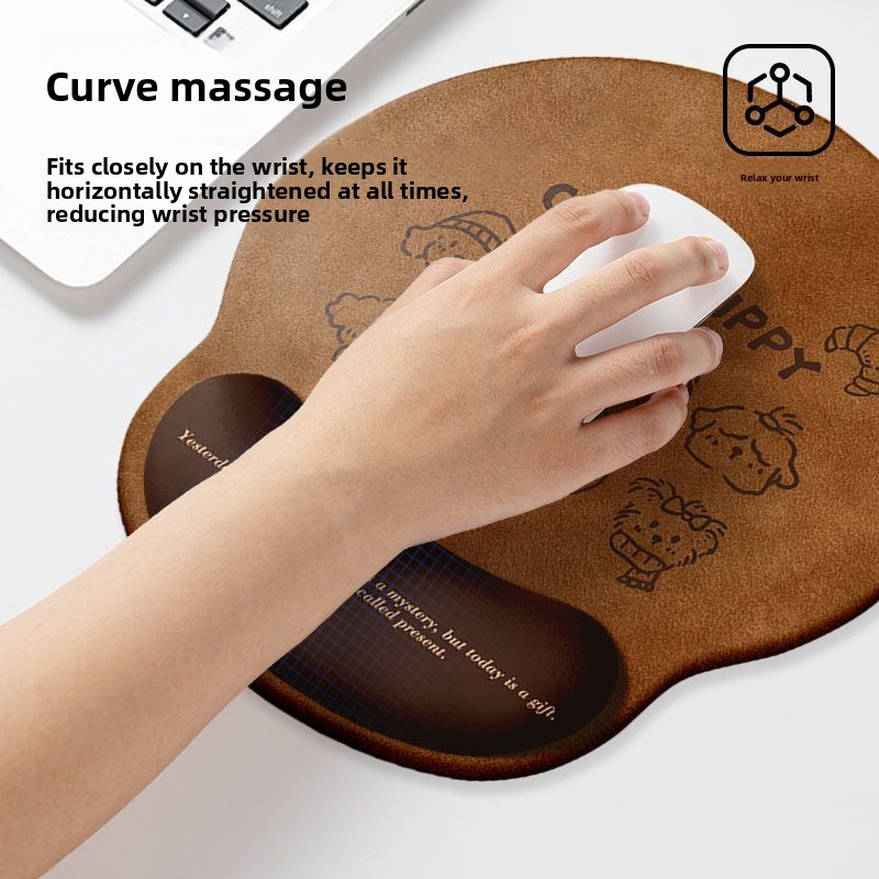Cartoon Cute Mouse Pad Puppy W - Keyboard Wrist Pad Leather ulasan dan harga