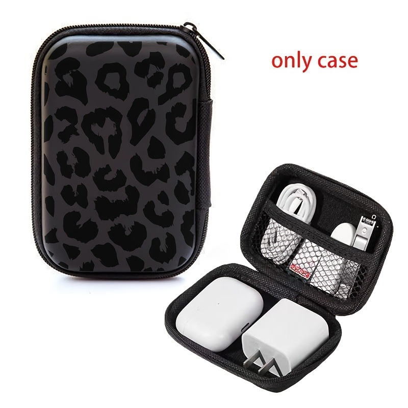 Black Leopard Print EVA Hard S - Tech Accessories Kit ulasan dan harga