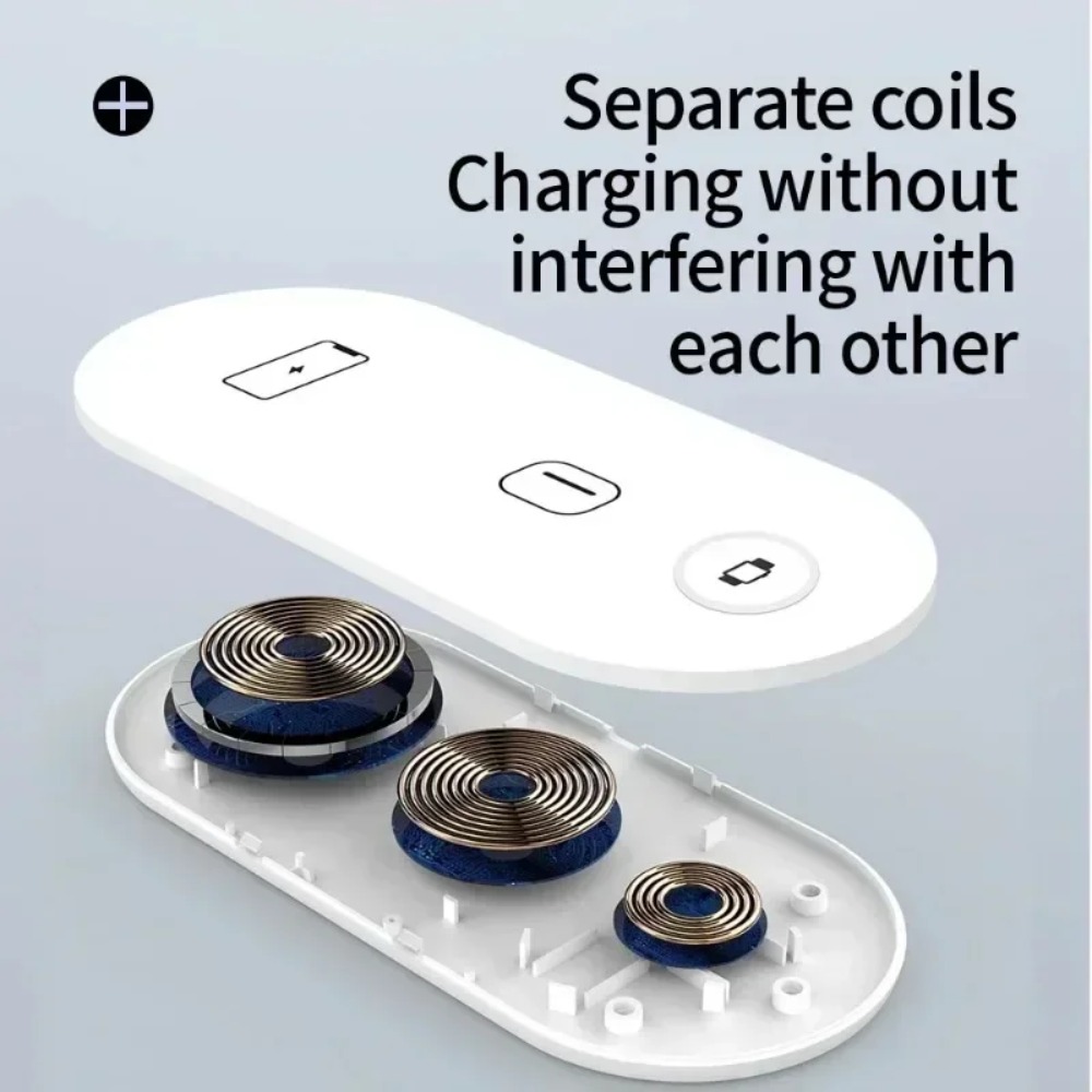 3-in-1 Wireless Charging Pad F - Wireless Charger 3 In 1 ulasan dan harga