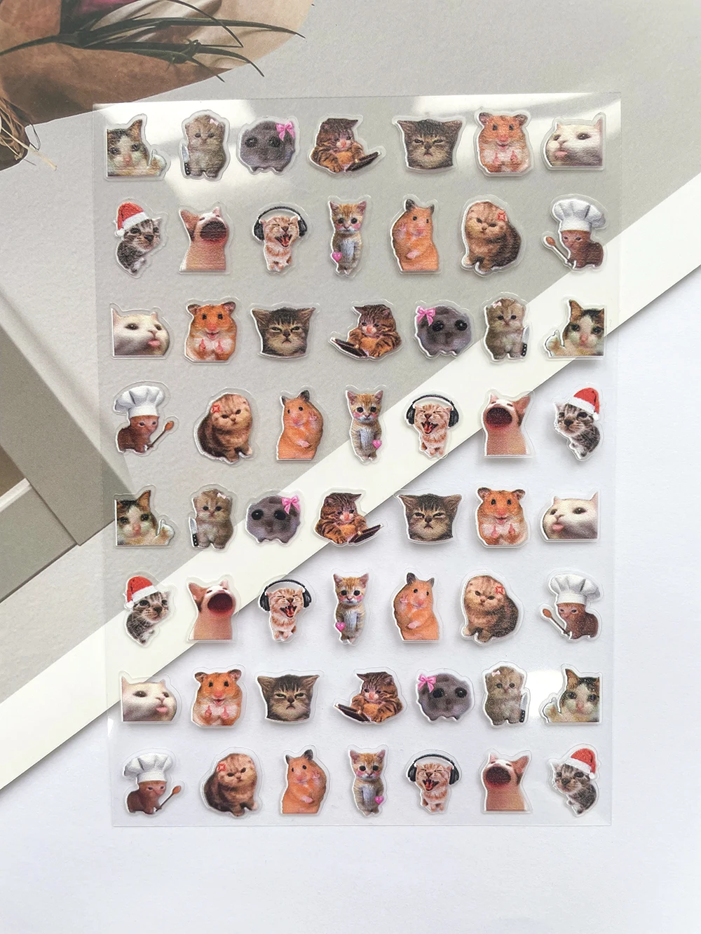 Mini Pvc Funny Cat Poster Good - Nail Tech Accessories ulasan dan harga