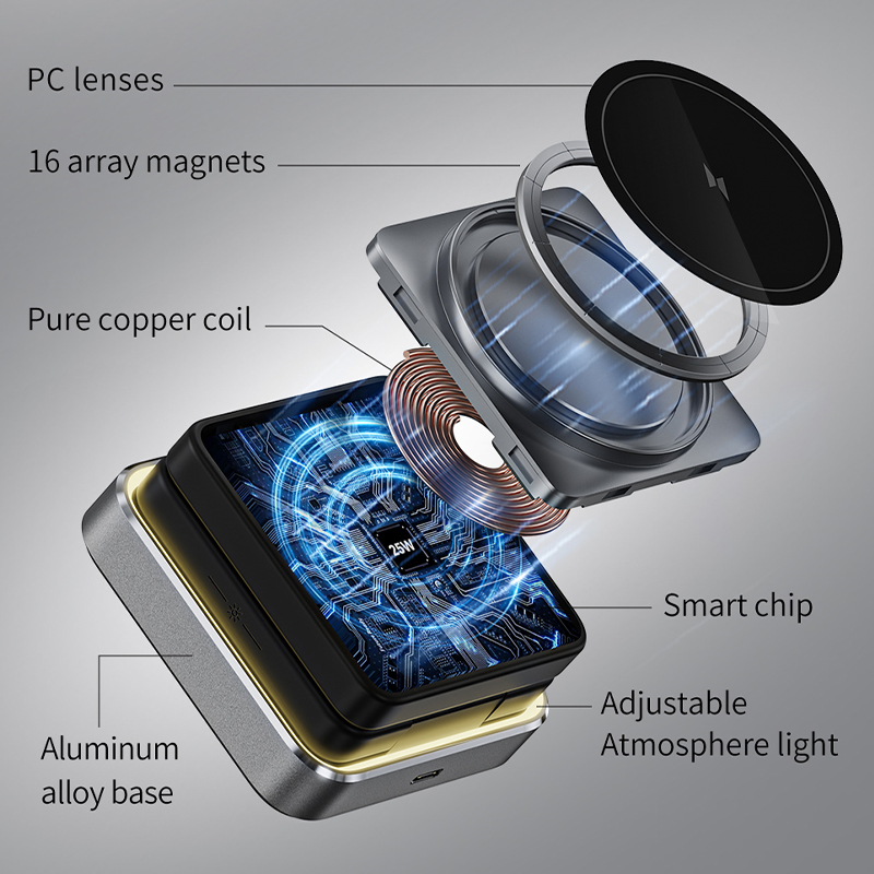 CABLETIME Foldable Magnetic 3  - Wireless Charger 3 In 1 ulasan dan harga